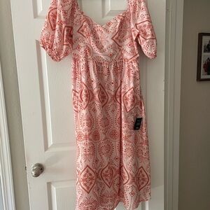 Lulu's Embroidered Midi Dress